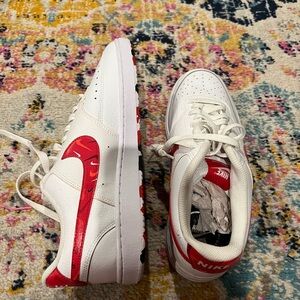 Men’s Nike White and Red Athletic Shoes, size 11